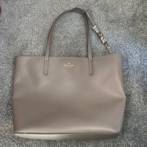 Kate spade gray bag with sparkly bow